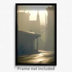 Pixel Art Poster - Smoggy Parish (8 Bit Psychedelic Trippy Video Game Print)
