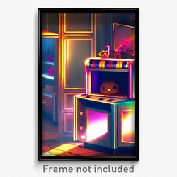 Pixel Art Poster - Wiggly Hutch (8 Bit Psychedelic Trippy Video Game Print)