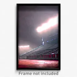 Pixel Art Poster - Gloomy Arena (8 Bit Psychedelic Trippy Video Game Print)