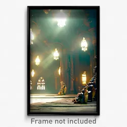 Pixel Art Poster - Vivacious Ossuary (8 Bit Psychedelic Trippy Video Game Print)