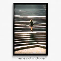 Pixel Art Poster - Enormous Steps (8 Bit Psychedelic Trippy Video Game Print)