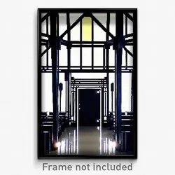 Pixel Art Poster - Black Pavillion (8 Bit Psychedelic Trippy Video Game Print)