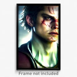 Pixel Art Poster - Upbeat Scar (8 Bit Psychedelic Trippy Weird Video Game Print)