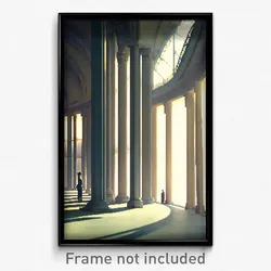 Pixel Art Poster - Elegant Territory (8 Bit Psychedelic Trippy Video Game Print)