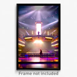 Pixel Art Poster - Adorable Arena (8 Bit Psychedelic Trippy Video Game Print)