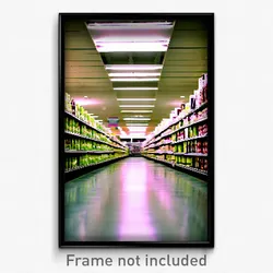 Pixel Art Poster - Imperfect Aisle (8 Bit Psychedelic Trippy Video Game Print)