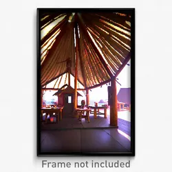 Pixel Art Poster - Noted Hut (8 Bit Psychedelic Trippy Weird Video Game Print)