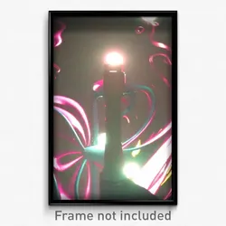Pixel Art Poster - Swirly Plastic (8 Bit Psychedelic Trippy Video Game Print)