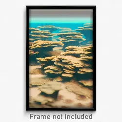 Pixel Art Poster - Coarse Reef (8 Bit Psychedelic Trippy Weird Video Game Print)