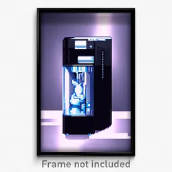 Pixel Art Poster - Stupendous Ice Machine (8 Bit Psychedelic Video Game Print)