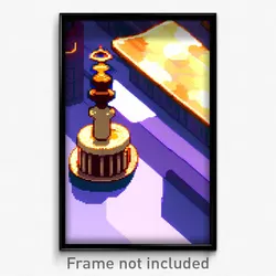 Pixel Art Poster - Massive Cobbler (8 Bit Psychedelic Trippy Video Game Print)