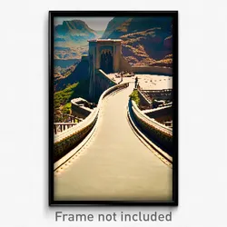 Pixel Art Poster - Fancy Gulch (8 Bit Psychedelic Trippy Weird Video Game Print)