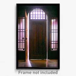Pixel Art Poster - Elderly Trapdoor (8 Bit Psychedelic Trippy Video Game Print)