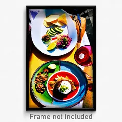 Pixel Art Poster - Accomplished Mexican Plate (8 Bit Video Game Print)