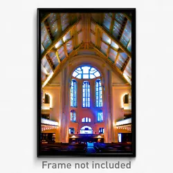 Pixel Art Poster - Gargantuan American Architecture (8 Bit Video Game Print)