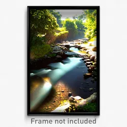 Pixel Art Poster - Aged Brook (8 Bit Psychedelic Trippy Weird Video Game Print)