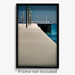 Pixel Art Poster - Smooth Pier (8 Bit Psychedelic Trippy Weird Video Game Print)