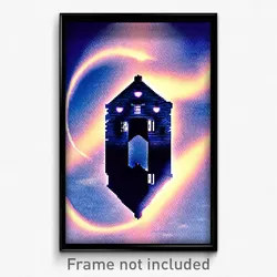 Pixel Art Poster - Warped Hamlet (8 Bit Psychedelic Trippy Video Game Print)