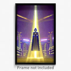 Pixel Art Poster - Hard To Find Metropolis (8 Bit Psychedelic Video Game Print)