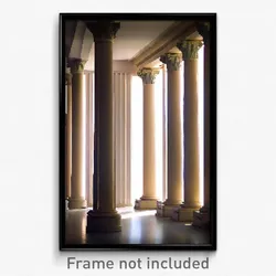 Pixel Art Poster - Flawless Column (8 Bit Psychedelic Trippy Video Game Print)