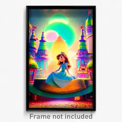 Pixel Art Poster - Whimsical Earldom (8 Bit Psychedelic Trippy Video Game Print)
