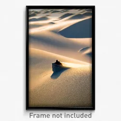 Pixel Art Poster - Wiggly Dunes (8 Bit Psychedelic Trippy Video Game Print)