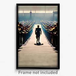 Pixel Art Poster - Advanced March (8 Bit Psychedelic Trippy Video Game Print)