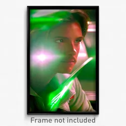 Pixel Art Poster - Green Vike (8 Bit Psychedelic Trippy Weird Video Game Print)