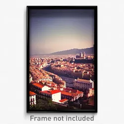 Pixel Art Poster - Alive Spanish City (8 Bit Psychedelic Video Game Print)
