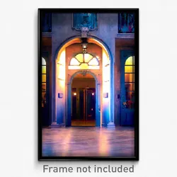 Pixel Art Poster - Antique Entrance (8 Bit Psychedelic Trippy Video Game Print)