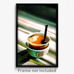 Pixel Art Poster - Lonely Thai Tea (8 Bit Psychedelic Trippy Video Game Print)