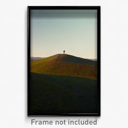 Pixel Art Poster - Lonely Ridgeline (8 Bit Psychedelic Trippy Video Game Print)