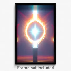 Pixel Art Poster - Whopping Portal (8 Bit Psychedelic Trippy Video Game Print)