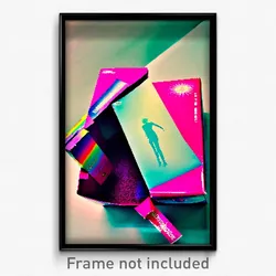Pixel Art Poster - Uncommon Shoebox (8 Bit Psychedelic Trippy Video Game Print)