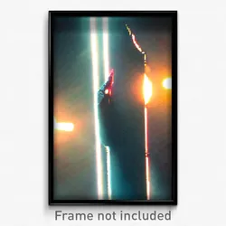 Pixel Art Poster - Flickering Rest (8 Bit Psychedelic Trippy Video Game Print)