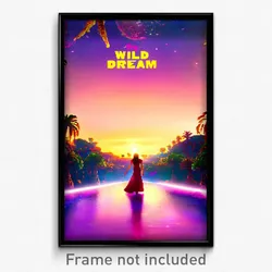 Pixel Art Poster - Wild Dream (8 Bit Psychedelic Trippy Weird Video Game Print)