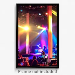 Pixel Art Poster - Stupendous Music Venue (8 Bit Psychedelic Video Game Print)