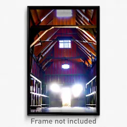 Pixel Art Poster - Insane Barn (8 Bit Psychedelic Trippy Weird Video Game Print)