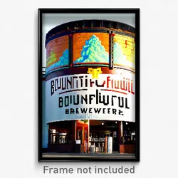 Pixel Art Poster - Bountiful Brewery (8 Bit Psychedelic Trippy Video Game Print)