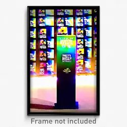 Pixel Art Poster - Flowery Movie Awards (8 Bit Psychedelic Video Game Print)