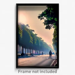 Pixel Art Poster - Humongous Boulevard (8 Bit Psychedelic Video Game Print)