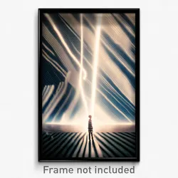 Pixel Art Poster - Striped Storm (8 Bit Psychedelic Trippy Video Game Print)