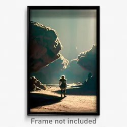 Pixel Art Poster - Detailed Desolation (8 Bit Psychedelic Video Game Print)