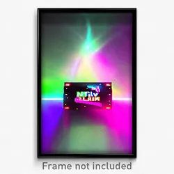 Pixel Art Poster - Nifty Claim (8 Bit Psychedelic Trippy Weird Video Game Print)