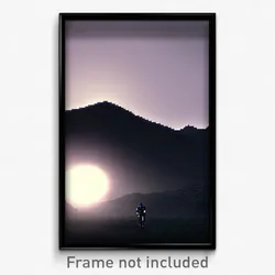 Pixel Art Poster - Dark Hills (8 Bit Psychedelic Trippy Weird Video Game Print)