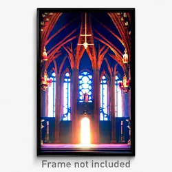 Pixel Art Poster - Great Sanctum (8 Bit Psychedelic Trippy Video Game Print)