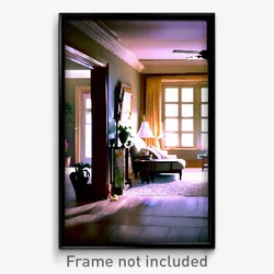 Pixel Art Poster - Nice Home (8 Bit Psychedelic Trippy Weird Video Game Print)
