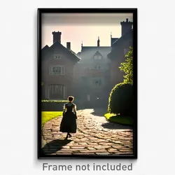 Pixel Art Poster - Familiar Manor (8 Bit Psychedelic Trippy Video Game Print)