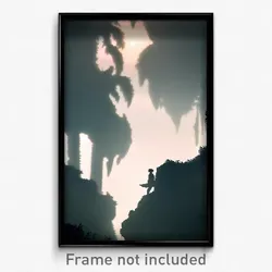 Pixel Art Poster - Silent Badland (8 Bit Psychedelic Trippy Video Game Print)