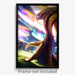 Pixel Art Poster - Lavish Maw (8 Bit Psychedelic Trippy Weird Video Game Print)